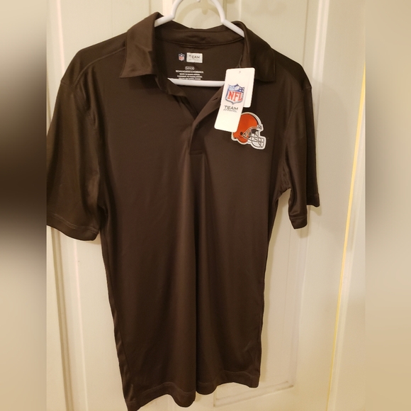 NFL Team Apparel- Browns Performance Polo - Picture 1 of 8